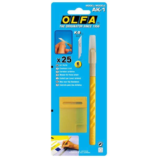 Dao trổ OLFA AK-1 (10B) | Dao thủ công kèm 25 lưỡi