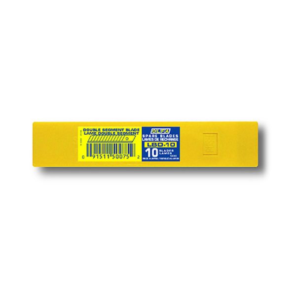 Olfa LBD | Hộp Lưỡi Dao Bạc 18mm Gấp Đôi Cạnh Cắt (Pack 10, 50)