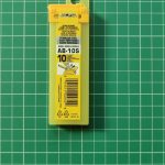 OLFA AB-10S | Hộp 10 lưỡi dao tiêu chuẩn bằng thép không gỉ (9mm)