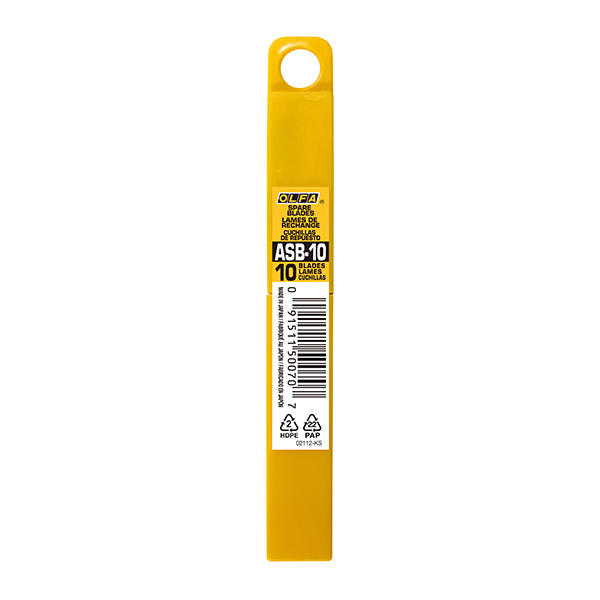 ASB-10 (SB10K) | Hộp 10 lưỡi dao bạc bẻ lưỡi OLFA 9mm