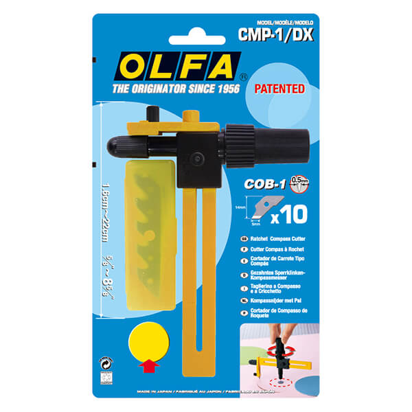 Dao cắt dạng Compa OLFA CMP-1/DX (189B) | Cắt đường tròn lớn kèm 11 lưỡi dao | Dao cắt công nghiệp