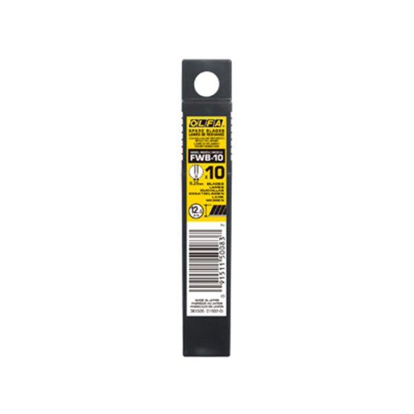 Olfa FWB-10 | Hộp 10 lưỡi dao cắt công nghiệp siêu mảnh (12.5mm)