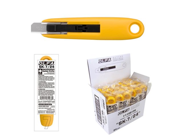 Dao cắt an toàn | Tự rút lưỡi | OLFA SK-7 (SK-7/24)