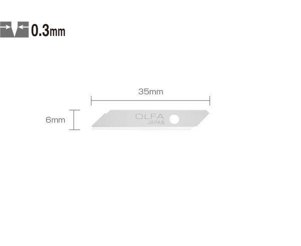 OLFA TSB-1 | Hộp 05 lưỡi dao cắt chỉnh áp lực cho dao TS-1