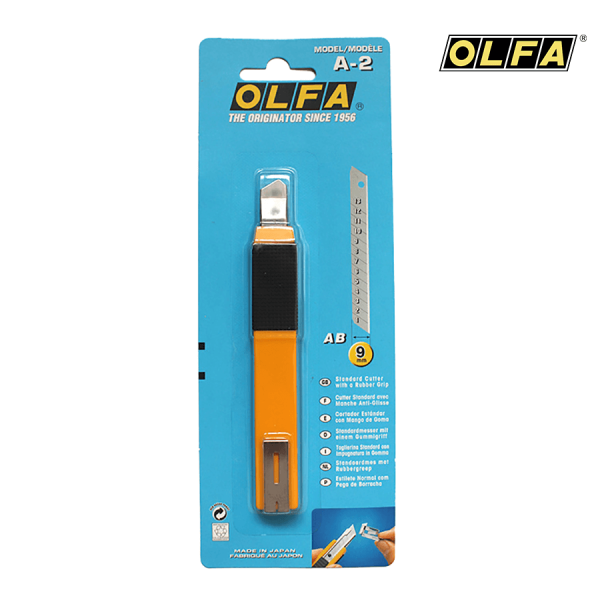 Dao OLFA A-2 | Dao cắt phim, decal, cắt tỉa chi tiết (9mm) | Dao cắt công nghiệp