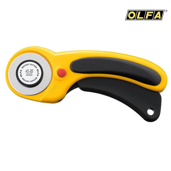 Dao cắt vải tròn xoay OLFA RTY - 2/DX | Có khóa lưỡi an toàn | Dao cắt công nghiệp