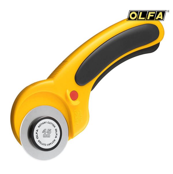 Dao cắt vải tròn xoay OLFA RTY - 2/DX | Có khóa lưỡi an toàn | Dao cắt công nghiệp