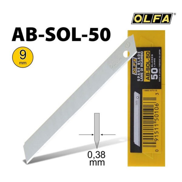 Hộp lưỡi dao Olfa AB-SOL-50 (9mm)