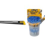 Olfa 180 BLACK (180-BT/36) (2B)| Dao cắt tiêu chuẩn thân kim loại (9mm) | Dao cắt công nghiệp
